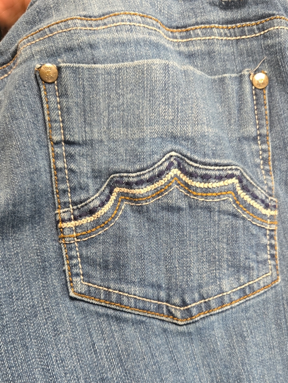 LEI Classic Ashley Trouble Juniors Deep Blue Skinny Jeans Sz 13 - Picture 4 of 7